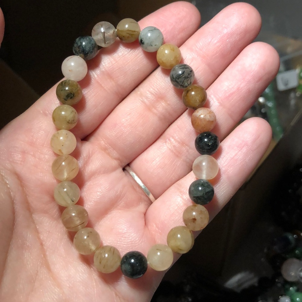 B8 Rutile Mixed Tone Quartz Crystal